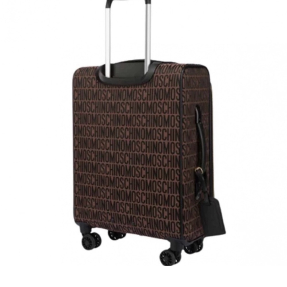 Moschino carryon nwot luggage monogram pattern
